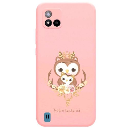 Coque Rose Realme C11 2021 Chouette Maman