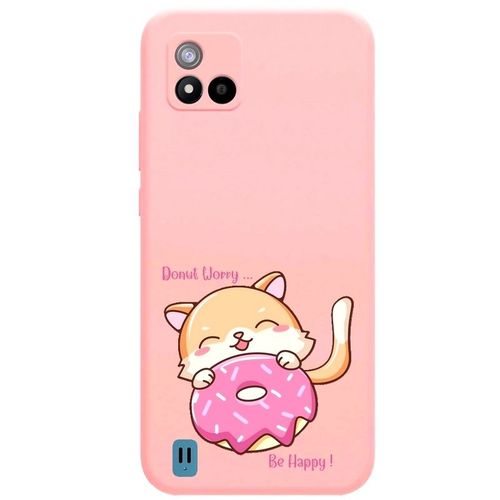 Coque Rose Realme C11 2021 Donut Chat