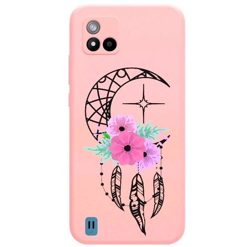 Coque Rose Realme C11 2021 Dreamcatcher Lune
