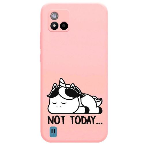 Coque Rose Realme C11 2021 Licorne Paresseux