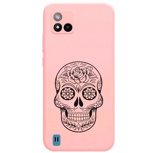 Coque Rose Realme C11 2021 Mort Mexicaine Calavera