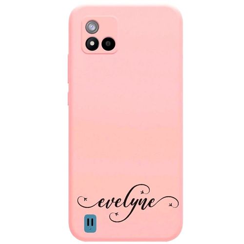 Coque Rose Realme C11 2021 Avec Votre Prenom 1 Fleur