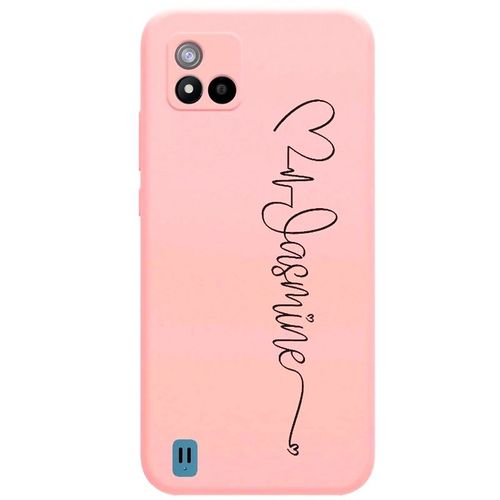 Coque Rose Realme C11 2021 Avec Votre Prenom Police 15 Love