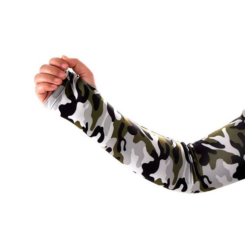 1 Paire De Manchons De Bras De Sport Sur La Main, Protection Contre Les Uv, Cyclisme, Pêche, Course À Pied, Soie Glacée, Tatouage Long, Manchette Anti-Soleil