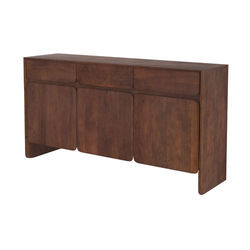 Buffet En Bois De Manguier Avec 3 Portes Et 3 Tiroirs