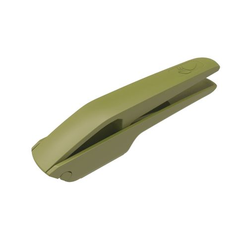 Fackelmann 687072 Presse-Ail En Plastique Écosourcé, Ecrase-Ail, Presse À Ail, Vert, Acier Inoxydable, Plastique Bio, 16,8 X 6 Cm