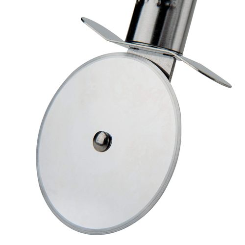 Fackelmann 40437 Roulette À Pizza En Inox Manche Ovale, Coupe Pizza Inox, Roulette À Pizza, Acier Inoxydable, 18,5 Cm