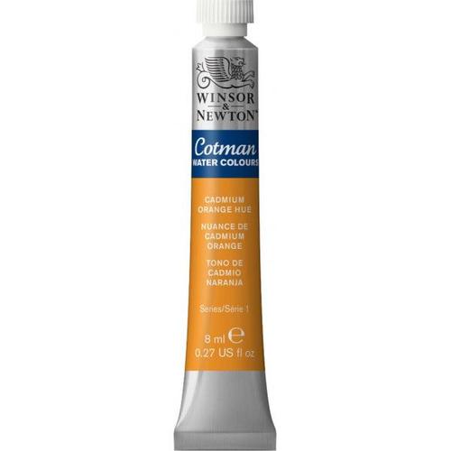 Tube De Peinture Aquarelle Fine - Nuance Cadmium Orange - Cotman - Winsor & Newton - 8ml