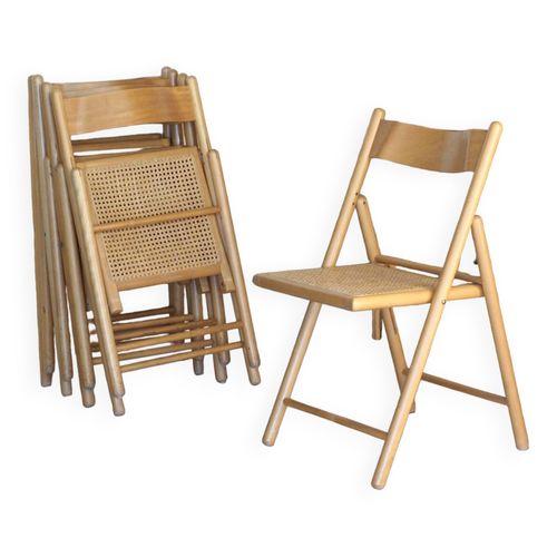 5 Chaises Pliantes Cannes Habitat Bois