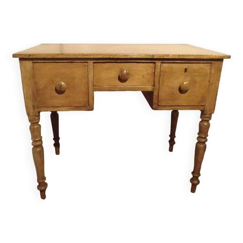 Table Daposcriturebureau Ancien 3 Tiroirs Bois