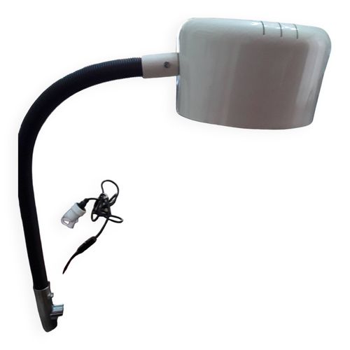 Lampe   Pince Annee 70 80 Diametre 22 Cm Profondeur 12 Cm Longueur Depliee 97cm Beige