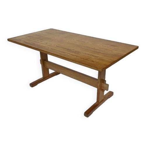 Table Manger Shaker Vintage En Bois De Pin Scandinave Design Annes 70 Bois