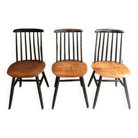 3 Chaises Fanette Dilmari Tapiovaara Multicolore