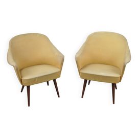 Fauteuil Coquille 1960 Jaune