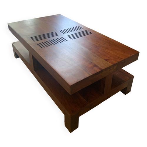 Belle Table Basse Exotique En Bois Massif Bois