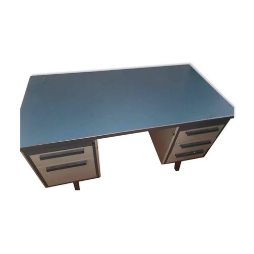 Bureau Industriel Vintage Annes 60 Gris