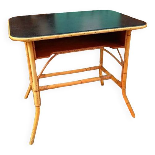 Bureau En Rotin Noir
