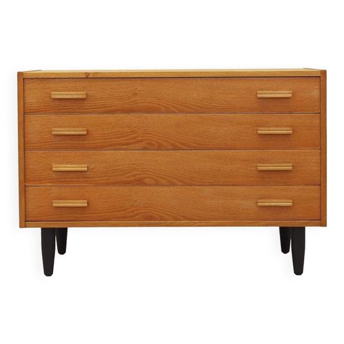 Commode En Frne Design Danois Annes 1970 Production Danemark Jaune