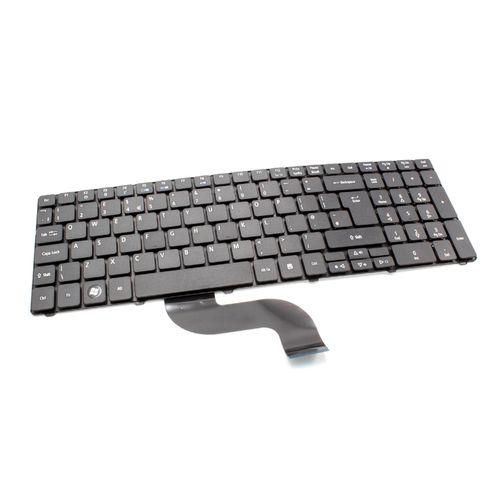 vhbw Clavier notebook QWERTY compatible avec Acer Aspire 5738, 5738Z, 5738G, 5552G, 5733, 5733Z, 5736, 5736Z Notebook - noir, avec bloc numérique