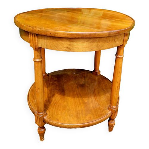 Petite Table Ronde En Bois Marron