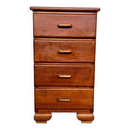 Commode Semainier Chiffonnier Art Deco Vintage Bois