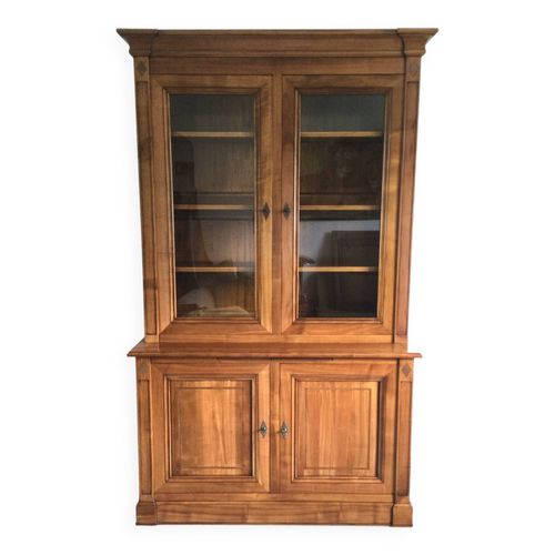 Buffet Vitrine Louis Philippe En Merisier Bois