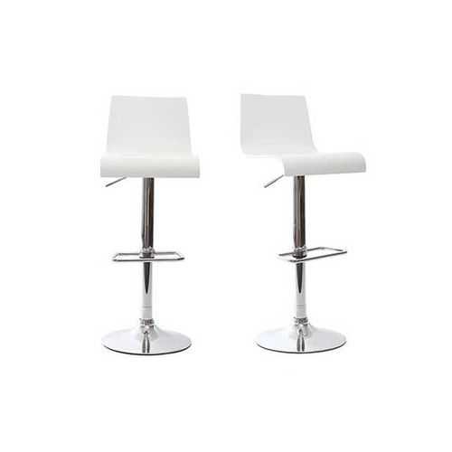 Tabourets De Bar Design Blancs (Lot De 2) Newsurf