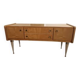 Console En Placage De Bois Des Annes 60  Scandinave Bois