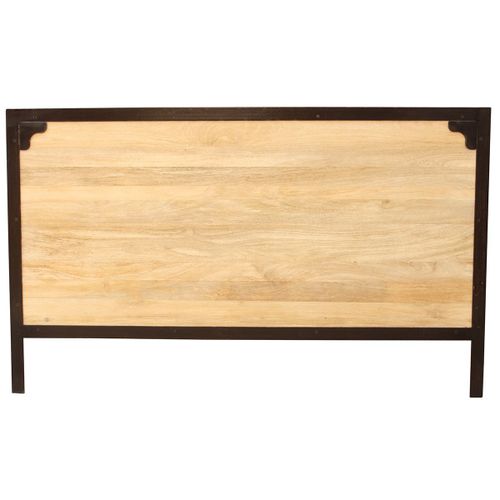 Tête De Lit Métal Et Manguier Massif L165 Cm Industria