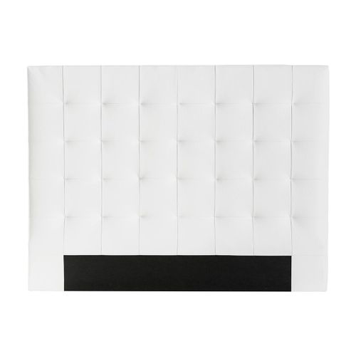 Tête De Lit Capitonnée Blanc Cassé 160 Cm Halciona