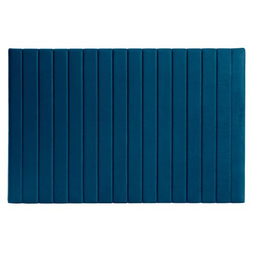 Tête De Lit En Velours Bleu Pétrole L170 Cm Neha