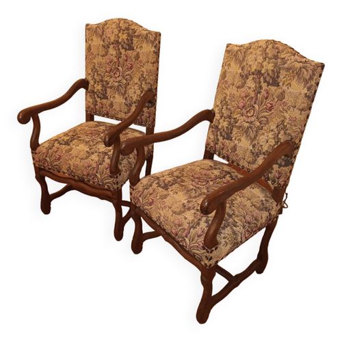Lot De 4 Chaises Et 2 Fauteuils Style Henri Iv Poque Xxe Multicolore