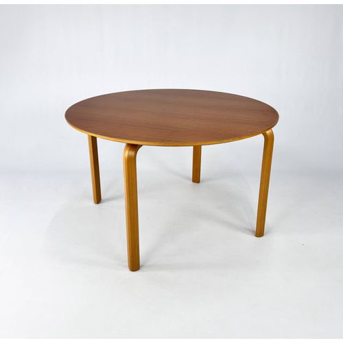 Table  Manger Ronde Danoise Par Farstrup 1990 Bois