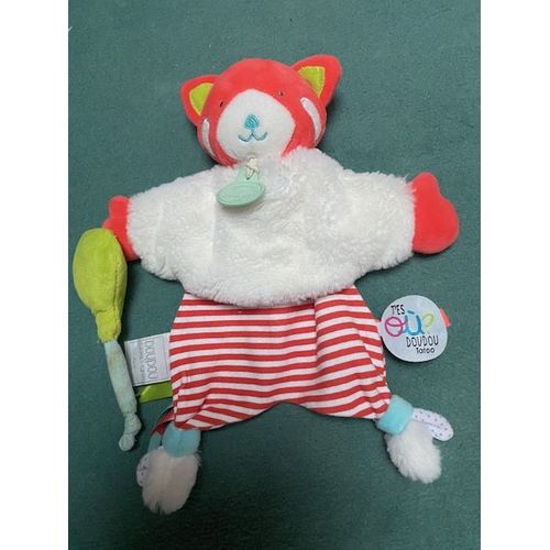 Doudou Ours Orange - Doudou Et Compagnie
