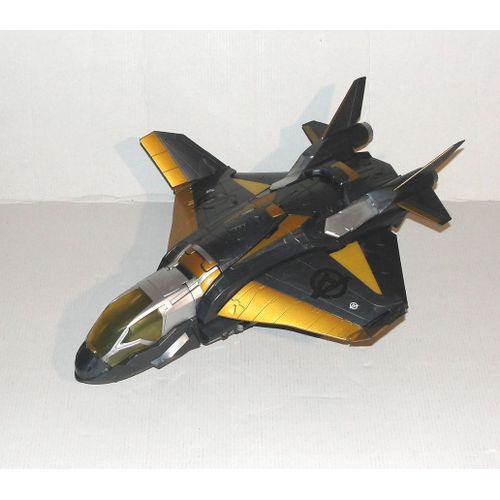 Avengers Quinjet Avion Fictif S.H.I.E.L.D Marvel Movie + 2 Figurines Articulés Super Heros Iron Man & Spider-Man Hasbro