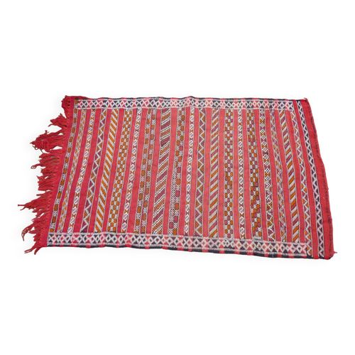 Tapis De Tente Berbere Afrique Du Nord Rouge