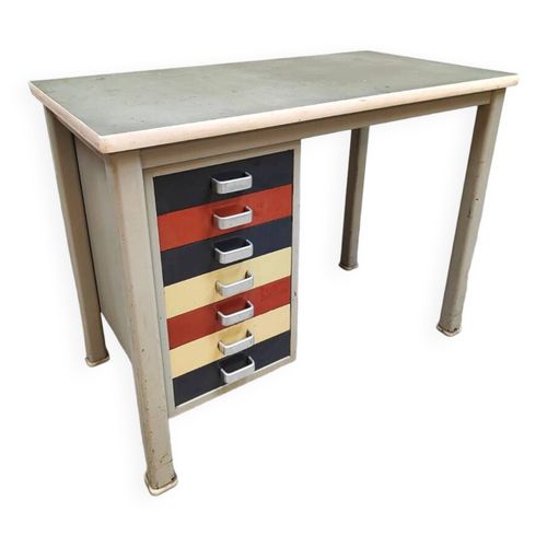 Bureau Industriel 1950 Multicolore