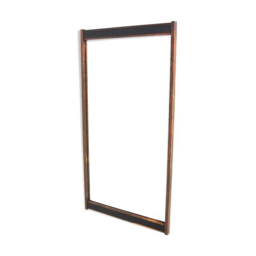Miroir scandinave en palissandre Sude 1960 115x57cm bois