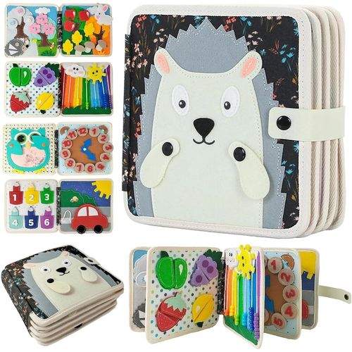 Busy Board Montessori 1 An - Apprendre Compétences De Vie Jouets Éducatifs Pour Garcon Fille Bébé 2 3 4 Ans