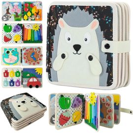 Busy Board Montessori 1 An - Apprendre Compétences De Vie Jouets Éducatifs Pour Garcon Fille Bébé 2 3 4 Ans