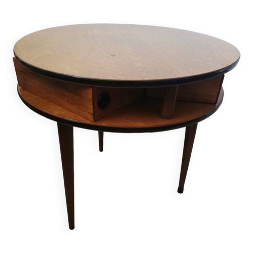 Table Ronde Tripode Travailleuse Bois