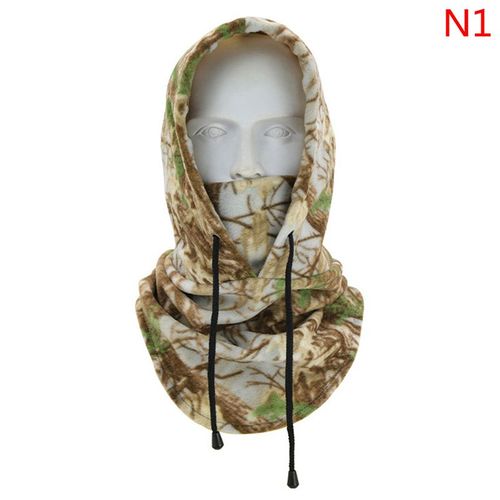Masque De Ski Camouflage, Cache-Cou, Équipement Et Accessoires De Chasse Pour Hommes/Femmes, Chapeau De Ski De Pêche En Polyester, 1 Pièce