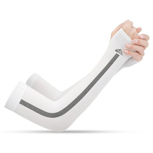 Manchons De Bras En Tissu De Glace, 2 Pièces, Protection Contre Le Soleil Uv Pour Sports D'été, Course À Pied