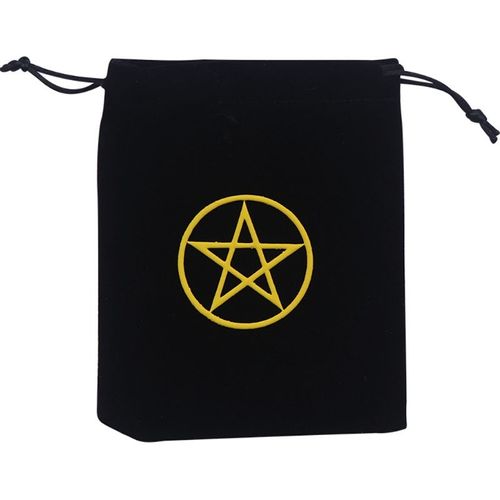 Sac De Rangement Pour Cartes Oracle, Pochette À Cordon De Serrage Pour Bijoux, Flanelle Douce, Sac De Jeu Pour Dés, Accessoires De Divination De Sorcière 12x15cm