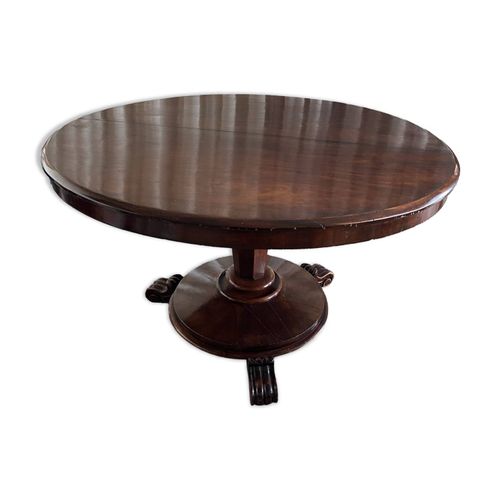 Table Ronde Guridon En Acajou Bois