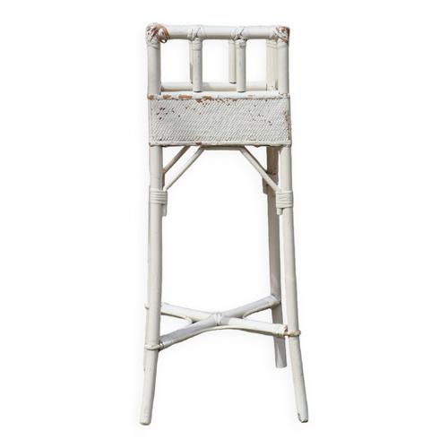 Jardinire Rotin Et Osier Xxme Blanc