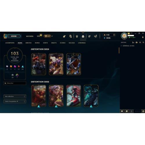 Compte Lol League Of Legend Legends