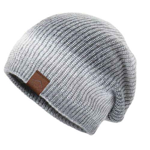 Chapeau Tricoté Pour Femme, Skullies, Couvre-Chef, Chaud, Résistant Au Froid, Épais, Tendance, Teinture Par Nouage, Collection Automne Et Hiver