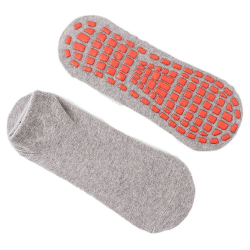Chaussettes Anti-Dérapant En Coton Pour Enfant,Pour L'extérieur, Pour Trampoline, Respirant, Pour Le Sport, Courtes, Avec Élasticité, Pour Garçon, Fille Et Adultes,