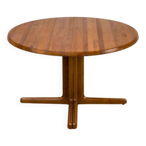 Table De Salle Manger Ronde En Teck Avec Extension Danemark Annes 1970 Bois
